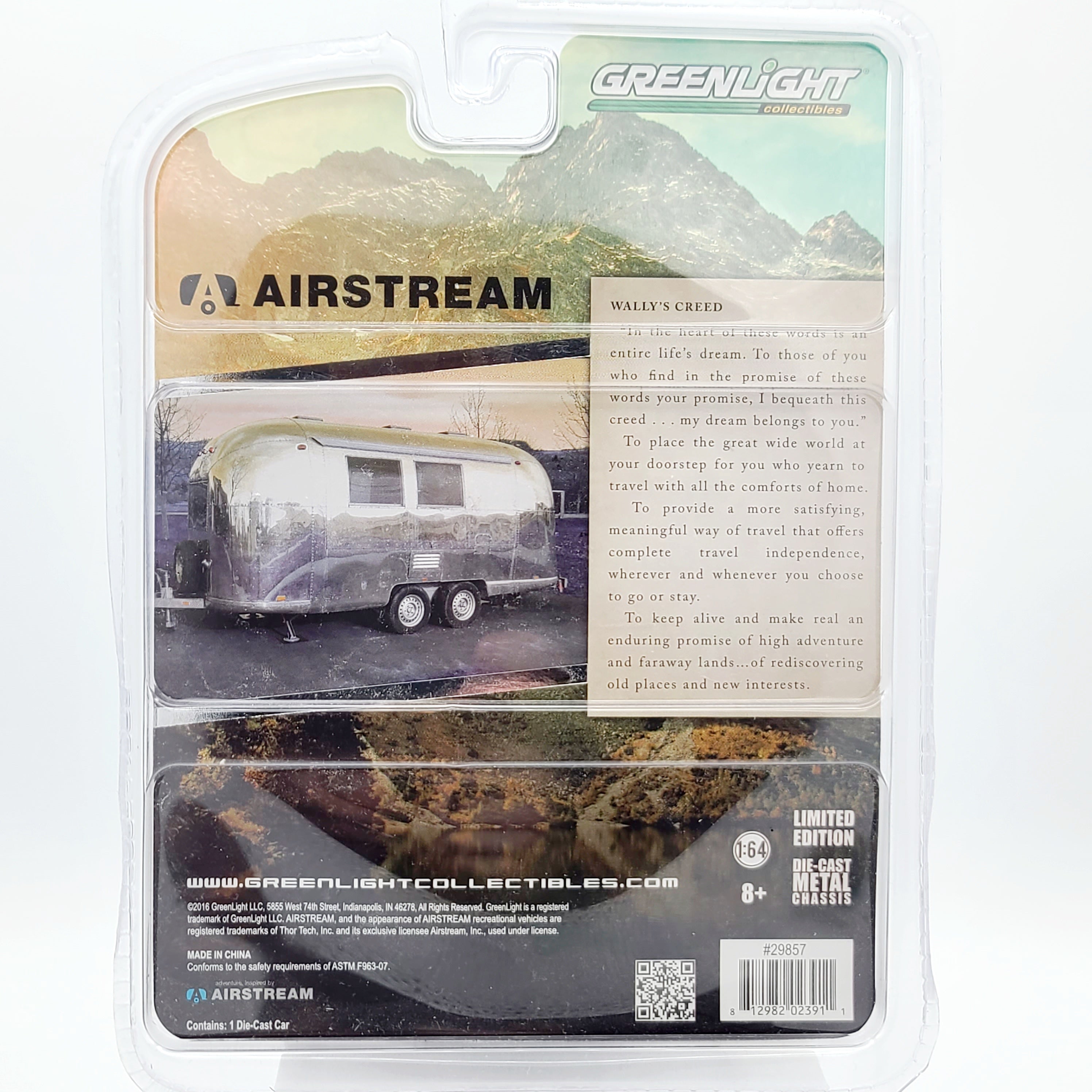 GreenLight Airstream 16FT Bambi Trailer - 1:64 (2016 Hobby Exclusive)